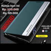 FLIP COVER MAGNET case Samsung Note 10 20 Plus Ultra casing hp leather