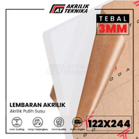 AKRILIK 122 X 244 PUTIH SUSU 3MM LEMBARAN ACRYLIC BERKUALITAS