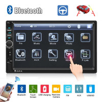 POWONE 2 Din Car Radios 7018B Multimedia MP5 Player Mirror Link Audio