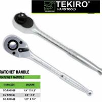Promo!!! Tekiro Gagang Ratchet Besi 1/4" X 5,5" / Ratchet Handle 1/4 X