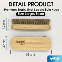 Haruto premium brush sikat sepatu bulu kuda size large/besar