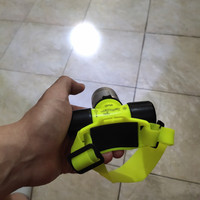 Senter Selam Kepala Dalam Air LED CREE + 3 Mode Cahaya + 18650 + AAA