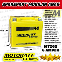 AKI KERING ASLI PROMO MOTOBATT MTZ6S ORIGINAL ACCU MOTOR VARIO 160