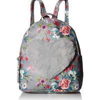 TShirt Jeans Floral Love Backpack In Grey
