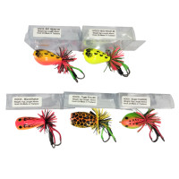 Hard Frog Kodok casting kayu HOOX TOP Handmade umpan hardfrog lure