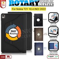 Bao da Pu từ tính Cho NoKia T21 10.4 inch 2022 hỗ trợ smart cover đóng