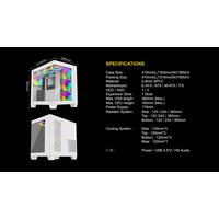 Casing VENOM RX DAEMON CONTINENTAL S7 Extx ATX WHITE (Non PSu)