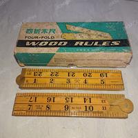 Meteran Kayu Lipat Two Axe Brand 24 Inch NOS
