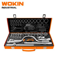WOKIN KUNCI SOCK SET 24 PCS 1/2" 6 PT 10-32 MM ( METAL CASE ) 155424