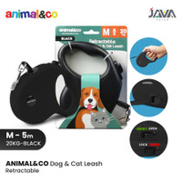 AnimalnCo Tali Tuntun Anjing Kucing Premium Dog/Cat Leash 5M Black