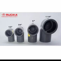 sambungan pipa knee elbow 1,5'' 1 1/2 inch AW rucika