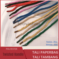 Tali paperbag/Tali Tambang/Tali ulir/Tali kur Warna-warni 5mm