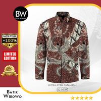 kain batik tulis asli pria bahan sutra atbm baron kemeja tanahan 44