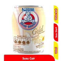 Bear Brand Gold Susu Steril Malt Putih 140 ml / Susu Steril Bear Brand