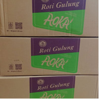 Roti gulung Aoka rasa kelapa per dus