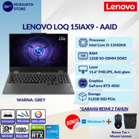 LENOVO LOQ 15IAX9 i5-13450HX 12GB 512GB RTX4050 6GB 15.6" FHD W11 OHS