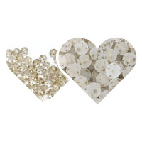 ISI 50PCS MANIK MOTE AKRILIL STAR  GOLD FROST ATAU CLEAR 8MM CRAFT DIY