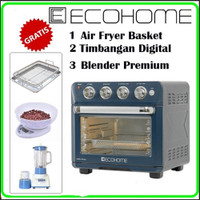 ECOHOME EAF 888 CUBIC AIR FRYER + OVEN Kapasitas 25 Liter