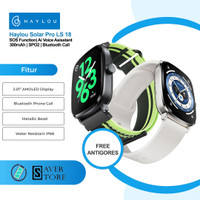 Smart watch haylou RS5 AMOLED AOD BT Call SpO2 IP68 Metallic LS 19 ORI
