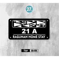 ALAMAT RUMAH / HOME STAY ACRYLIC AESTHETIC