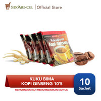 kopi ginseng kuku bima 10’s - minuman hangat, menyegarkan badan