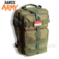Ransel Army Tas Punggung Tentara Shoulders bag Tactical Airsoft Besar 50 L Outdoor Green Army