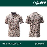 OLOROGOLF - POLOSHIRT ROSE SKULL MEN