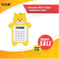 Calkulator Mini 8 Digit Karakter Lucu Kalkulator Anak Sekolah A077