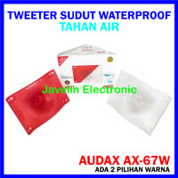Tweeter Sudut AX 67W Waterproof Tweeter Walet Audax AX 67 W Tahan Air AX67W Merah atau Putih