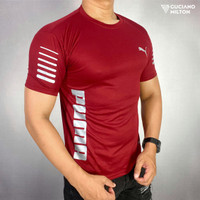 Baju Olahraga Dryfit Poliester Stretch Kaos Running Gym