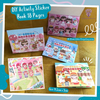 Cute Style Replacement Activity Sticker Book / Buku Aktivitas Stiker Lucu Anak Perempuan 2184