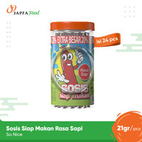 Pyramid Mart - So Nice Sosis Siap Makan Rasa Sapi 24 Pcs x 21 gr