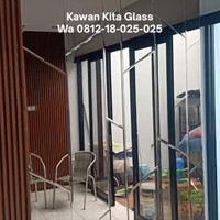 Kaca cermin dekorasi dinding model random cutting