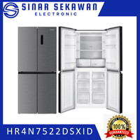 HITACHI HR4N7522DSXID Kulkas Multi Door French Bottom Freezer 466L