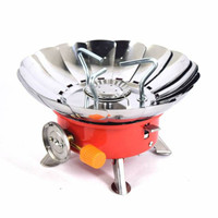 PROMO Kompor Gas Portable Camping Bentuk Bunga / Alat Masak Gunung Tahan Angin Mini Stove  Windproof