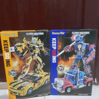 mainan brick block optimus prime dan bumbleebee anak
