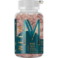 WEEM Biotin Gummies for Hair, Skin and Nails - Vegan Vitamins for Men & Women, Supports Faster Hair Growth and Stronger Nails - Extra Strength 10,000mcg