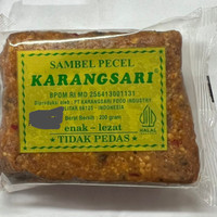 Sambel Pecel Karangsari  TIDAK PEDAS 200 gr