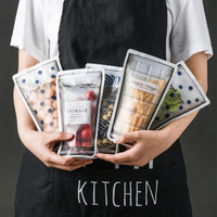 1set ( 4pcs ) Ziplock Bag Snack Permen Cookies Reusable Storage Ziplock Pouch Coffee Bean Clear