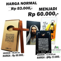NEW Paket Salib DInding 30cm + Hiasan Dinding