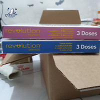 REVOLUTION CAT (HARGA 1 BOX ISI 3 SINGLE TUBE) OBAT KUTU KUCING DEWASA DAN KITTEN (ANAK KUCING) - REVOLUTION KUCING