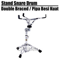Stand Snare Drum Double Braced Pipa Besi Kuat dan Kokoh