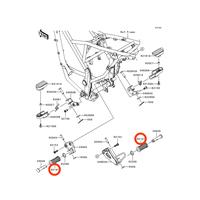 KARET GEMBLONG PIJAKAN KAKI BELAKANG 92161-0071 KAWASAKI KLX 150 S