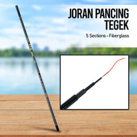 Diaoyule Joran Pancing Pole Tegek Fiberglass Fishing Rod 2.6 M - SHZ46
