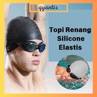 Topi Renang Karet Elastis dan Anti Air Silicone Swimming Cap
