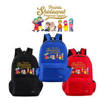 Tas Anak Sekolah Laki-laki dan Perempuan Motif Pecinta sholawat backpak