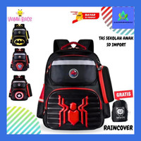 Albar// Tas Sekolah Anak Laki Laki Import Lampu Led Gambar Karakter