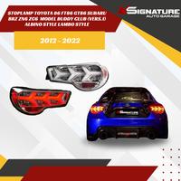 STOPLAMP TOYOTA 86 FT86 GT86 SUBARU BRZ ZN6 ZC6 (2012-2022) MODEL BUDDY CLUB (VERS.1) ALBINO STYLE LAMBO STYLE