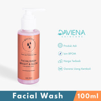 daviena skincare FACIAL WASH GLOWING Perawatan kulit sensitif