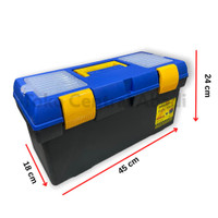 Tool box / Box Plastik / Penyimpanan Alat Perkakas / Storage Box / Box 19 Inch